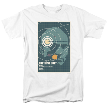 White men's regular fit t-shirt with Star Trek The Next Generation Season 5 Episode 19 graphic