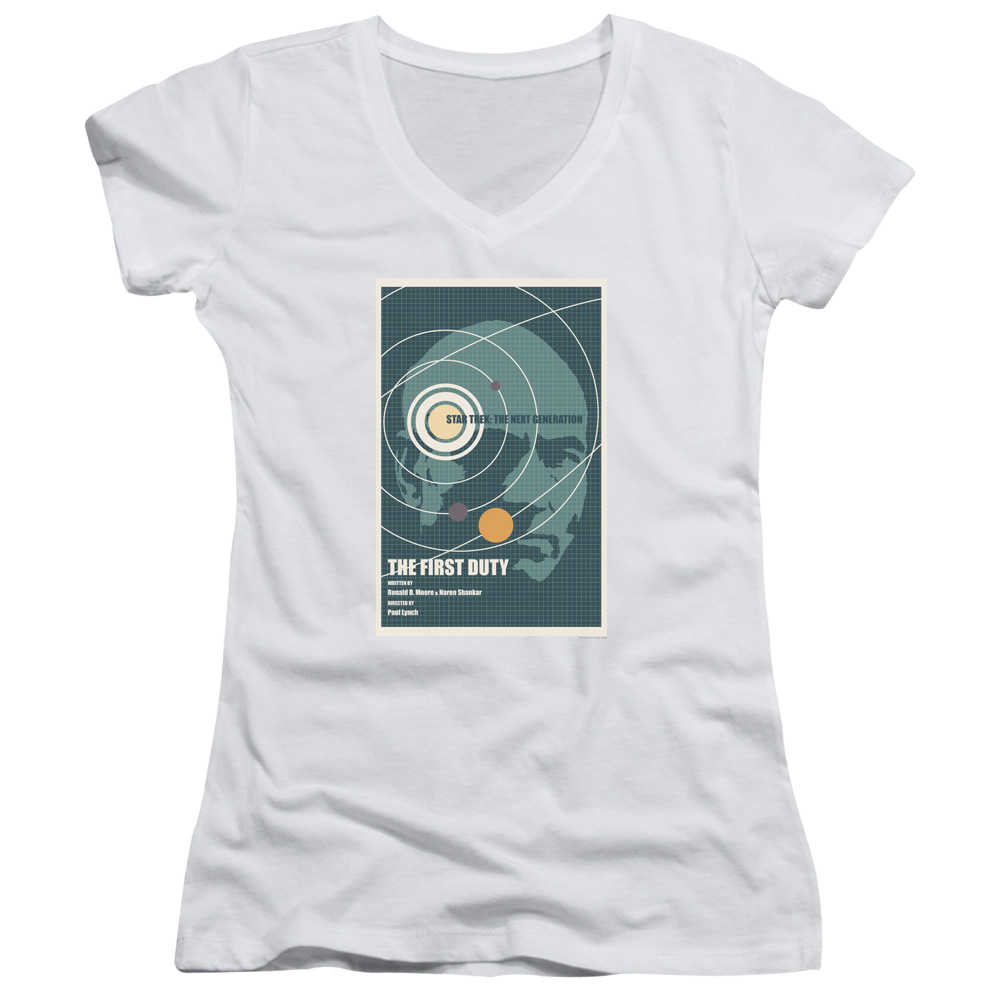 Star Trek The Next Generation Tng Season 5 Episode 19 - Juniors V-Neck T-Shirt Juniors V-Neck T-Shirt Star Trek