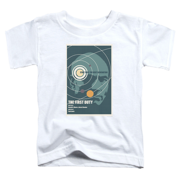 White toddler t-shirt with Star Trek The Next Generation Tng Season 5 Episode 19 graphic