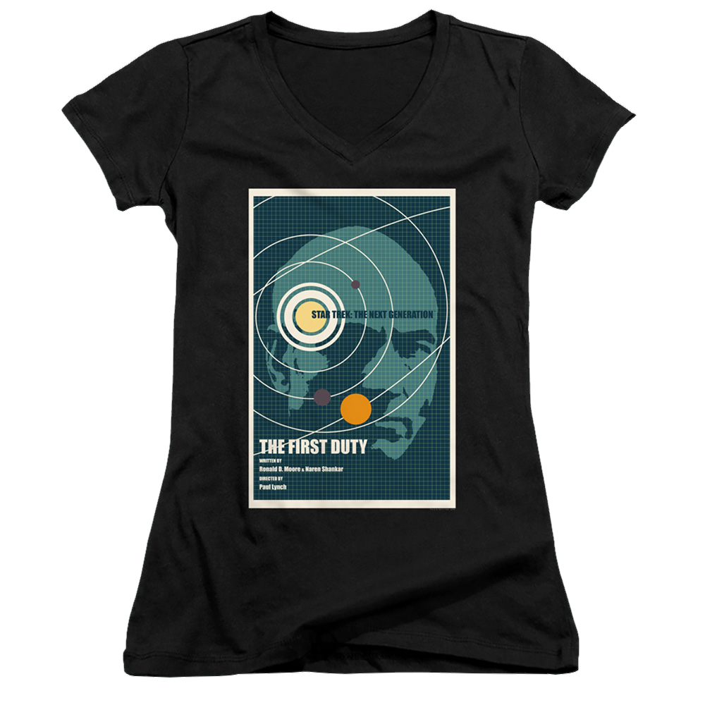 Star Trek The Next Generation Tng Season 5 Episode 19 - Juniors V-Neck T-Shirt Juniors V-Neck T-Shirt Star Trek