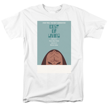 White men's regular fit t-shirt with Star Trek The Next Generation Season 5 Episode 20 graphic