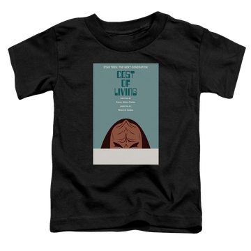 Black toddler t-shirt with Star Trek The Next Generation Tng Season 5 Episode 20 graphic