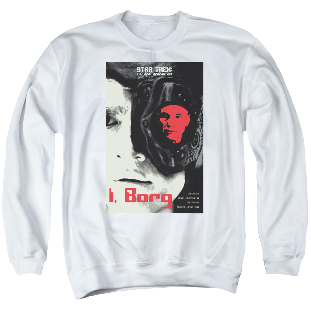 Star Trek The Next Generation Tng S5 Ep23 - Men's Crewneck Sweatshirt Men's Crewneck Sweatshirt Star Trek