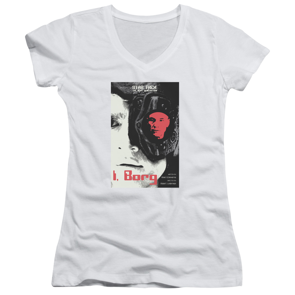 Star Trek The Next Generation Tng Season 5 Episode 23 - Juniors V-Neck T-Shirt Juniors V-Neck T-Shirt Star Trek