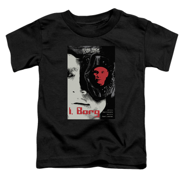 Black toddler t-shirt with Star Trek The Next Generation Tng Season 5 Episode 23 graphic