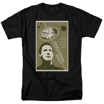 Black men's regular fit t-shirt with Star Trek The Next Generation S5 E26 graphic