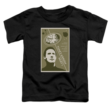 Black toddler t-shirt with Star Trek The Next Generation Tng Season 5 Episode 26 graphic