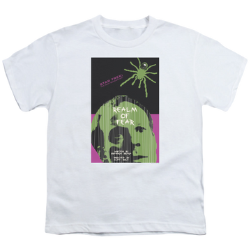 White youth t-shirt for ages 8 to 12 with Star Trek The Next Generation Tng Season 6 Episode 2 graphic