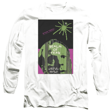 Black men's long sleeve t-shirt with Star Trek Tng Season 6 Episode 2 graphic