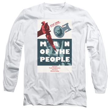 White men's long sleeve t-shirt with Star Trek Tng Season 6 Episode 3 graphic