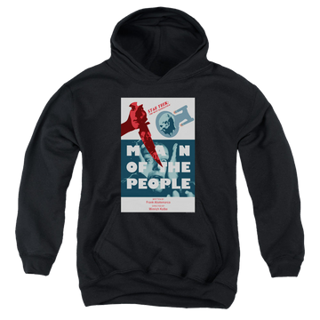 Black youth hoodie for ages 8 to 12 with Star Trek The Next Generation Tng Season 6 Episode 3 graphic