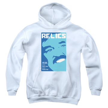 White youth hoodie for ages 8 to 12 with Star Trek The Next Generation Tng Season 6 Episode 4 graphic