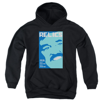 Black youth hoodie for ages 8 to 12 with Star Trek The Next Generation Tng Season 6 Episode 4 graphic