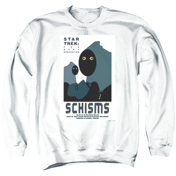 Black men's crewneck sweatshirt with Star Trek Tng Season 6 Episode 5 graphic