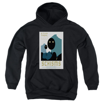 Black youth hoodie for ages 8 to 12 with Star Trek The Next Generation Tng Season 6 Episode 5 graphic