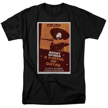 Black men's regular fit t-shirt with Star Trek The Next Generation Tng Season 6 Episode 8 graphic