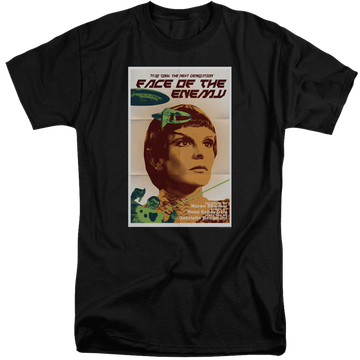 Black men's tall fit t-shirt with Star Trek The Next Generation Tng Season 6 Episode 14 graphic