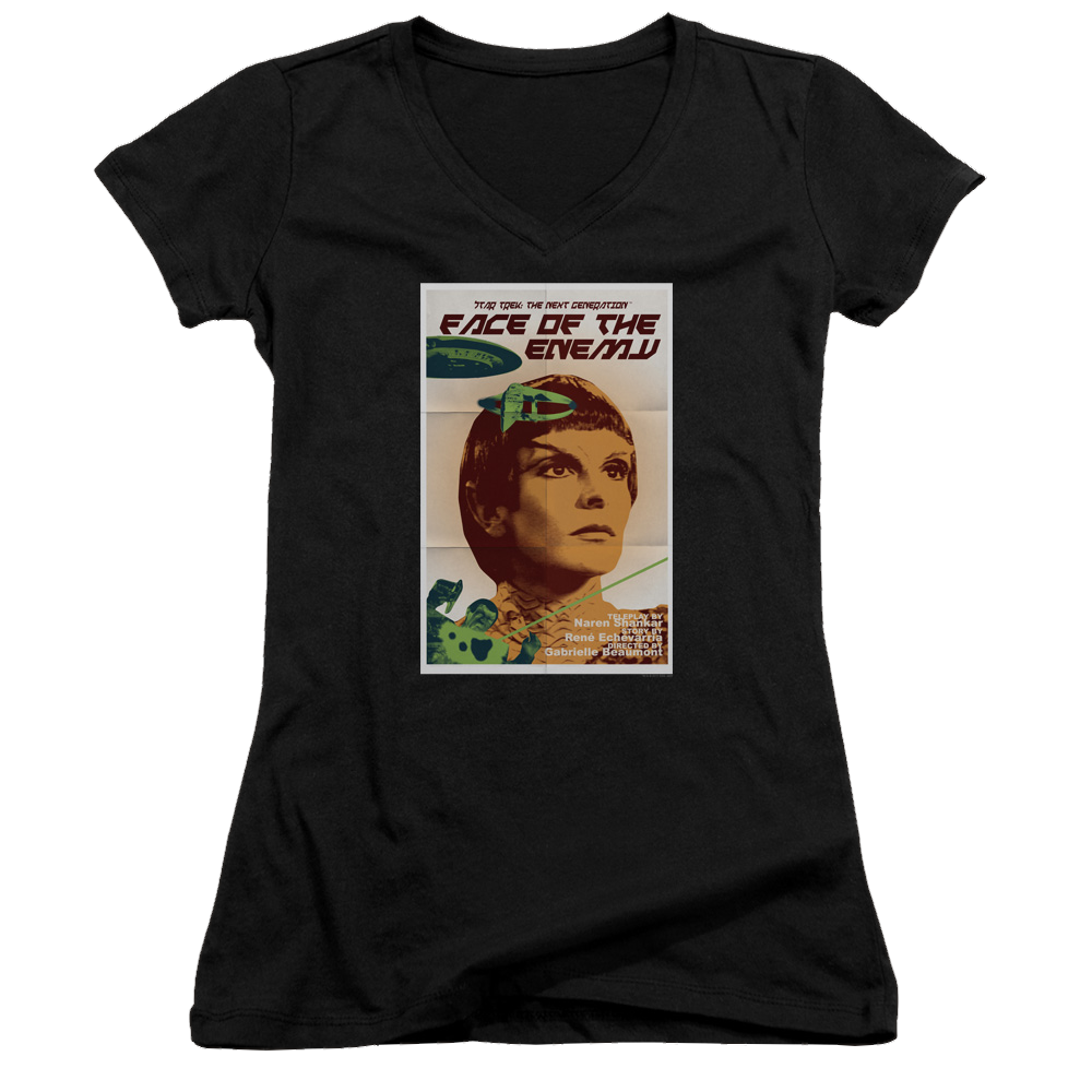 Star Trek The Next Generation Tng Season 6 Episode 14 - Juniors V-Neck T-Shirt Juniors V-Neck T-Shirt Star Trek
