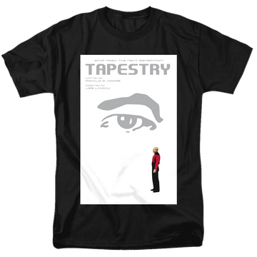Black men's regular fit t-shirt with Star Trek The Next Generation S6 E15 graphic