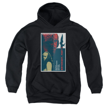 Black youth hoodie for ages 8 to 12 with Star Trek The Next Generation Tng Season 6 Episode 17 graphic