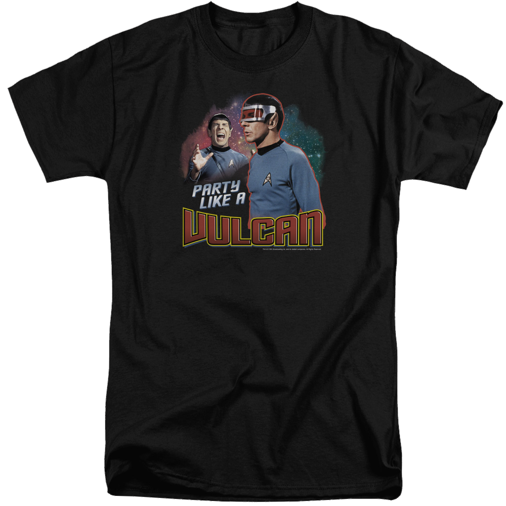 Star Trek Party Like A Vulcan Men's Tall Fit T-Shirt Men's Tall Fit T-Shirt Star Trek