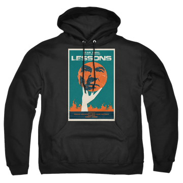 Black pullover hoodie with Star Trek The Next Generation Tng Season 6 Episode 19 graphic