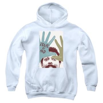 White youth hoodie for ages 8 to 12 with Star Trek The Next Generation Tng Season 6 Episode 21 graphic
