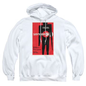White pullover hoodie with Star Trek The Next Generation Tng Season 6 Episode 22 graphic