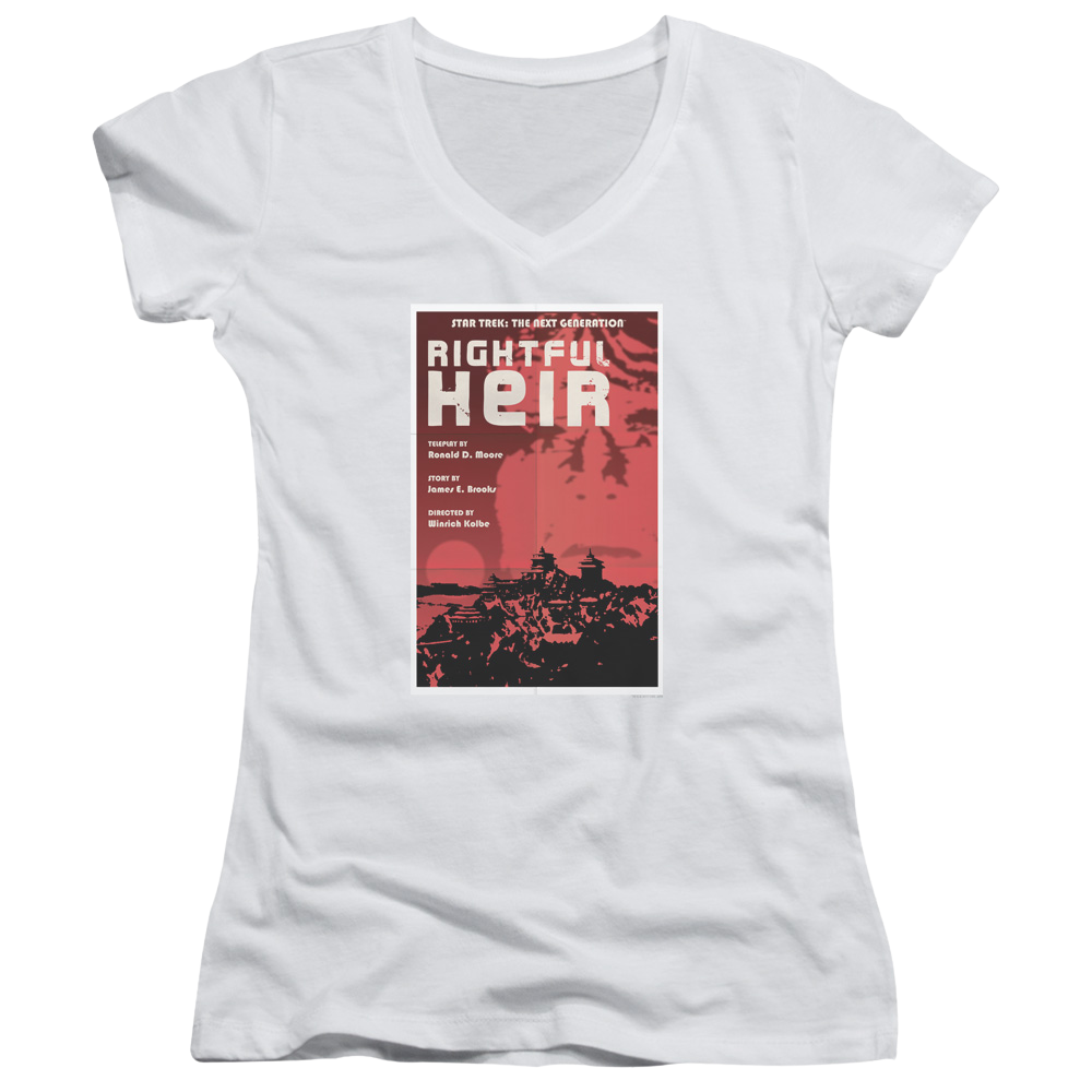 Star Trek The Next Generation Tng Season 6 Episode 23 - Juniors V-Neck T-Shirt Juniors V-Neck T-Shirt Star Trek