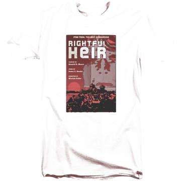 Black men's tall fit t-shirt with Star Trek Tng Season 6 Episode 23 graphic
