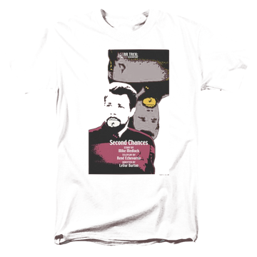 Black men's regular fit t-shirt with Star Trek Tng Season 6 Episode 24 graphic