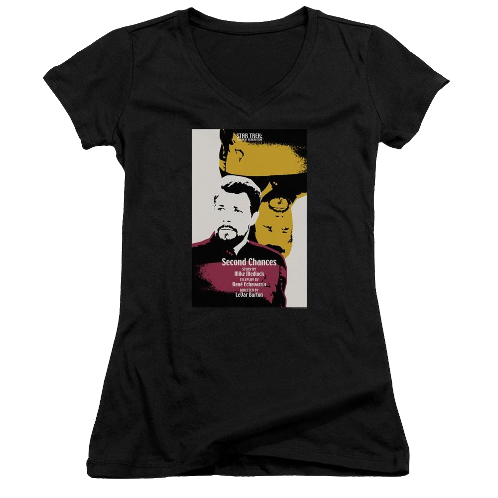 Star Trek Tng Season 6 Episode 24 Juniors V-Neck T-Shirt Juniors V-Neck T-Shirt Star Trek