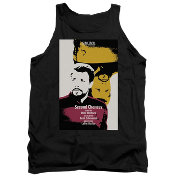 Black men's tank with Star Trek Tng Season 6 Episode 24 graphic