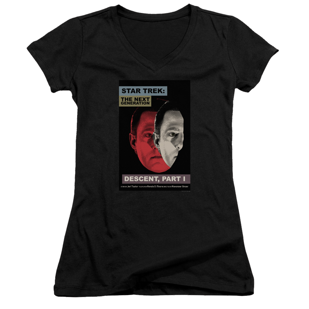Star Trek The Next Generation Tng Season 6 Episode 26 - Juniors V-Neck T-Shirt Juniors V-Neck T-Shirt Star Trek