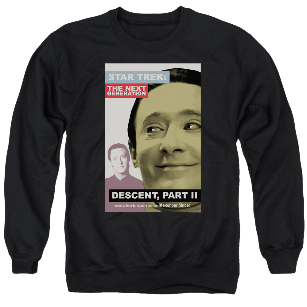 Star Trek The Next Generation Tng S7 Ep1 - Men's Crewneck Sweatshirt Men's Crewneck Sweatshirt Star Trek