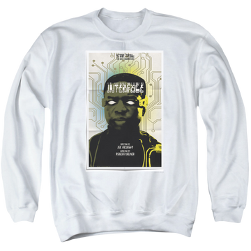 White men's crewneck sweatshirt with Star Trek The Next Generation Tng S7 Ep3 graphic