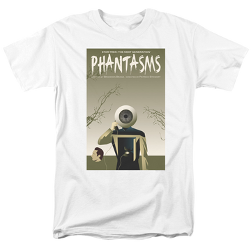 White men's regular fit t-shirt with Star Trek The Next Generation Tng Season 7 Episode 6 graphic