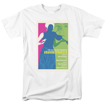 White men's regular fit t-shirt with Star Trek The Next Generation Season 7 Episode 10 graphic
