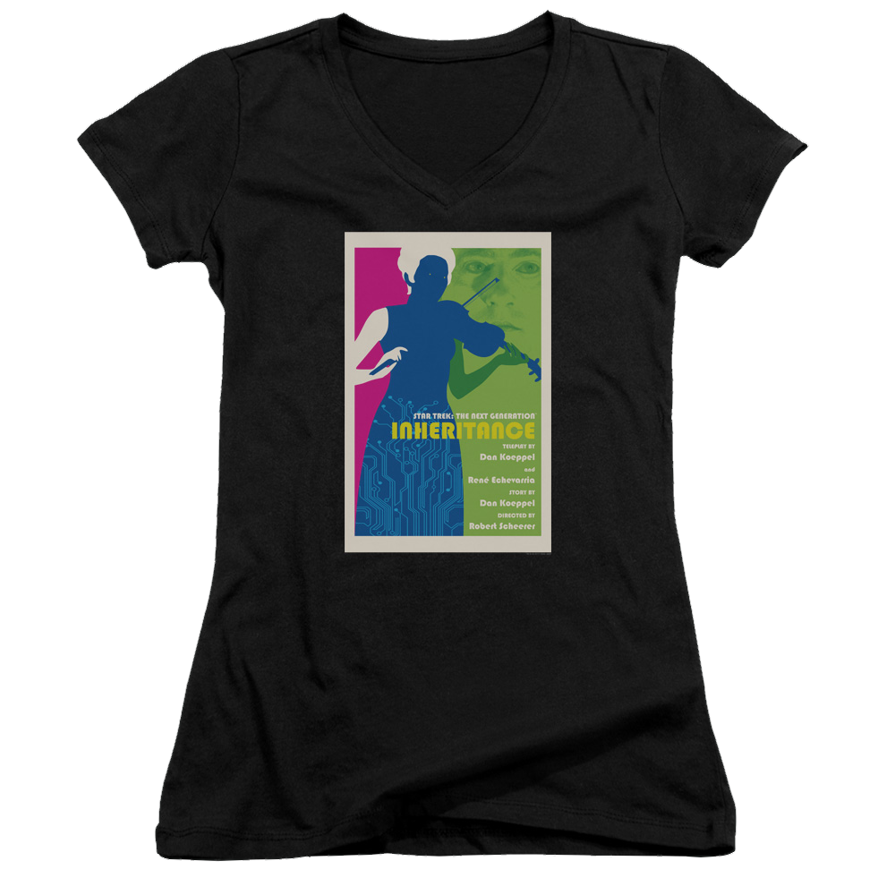 Star Trek The Next Generation Tng Season 7 Episode 10 - Juniors V-Neck T-Shirt Juniors V-Neck T-Shirt Star Trek