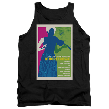 Black men's tank with Star Trek The Next Generation Tng Season 7 Episode 10 graphic