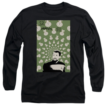 Black men's long sleeve t-shirt with Star Trek The Next Generation Tng S7 Ep11 graphic