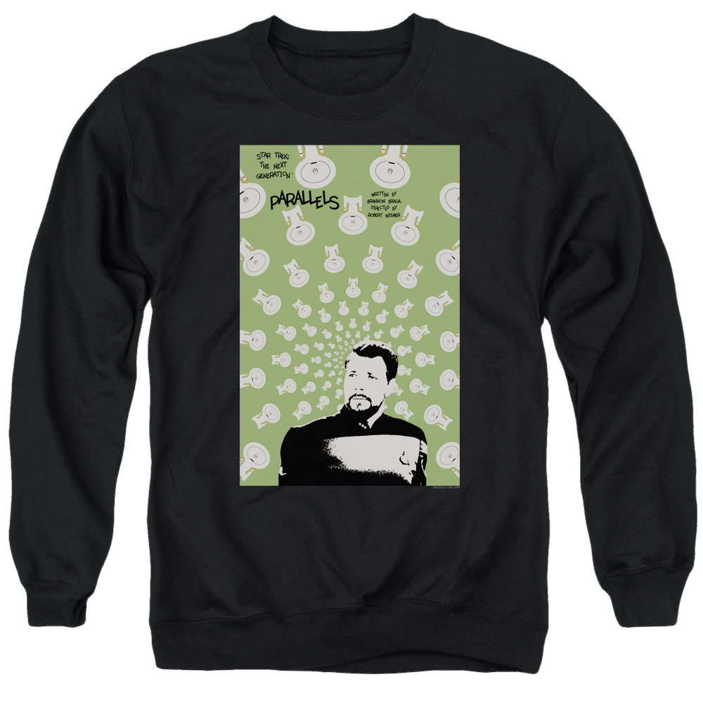 Star Trek The Next Generation Tng S7 Ep11 - Men's Crewneck Sweatshirt Men's Crewneck Sweatshirt Star Trek