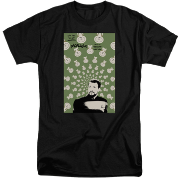 Black men's tall fit t-shirt with Star Trek The Next Generation Tng Season 7 Episode 11 graphic