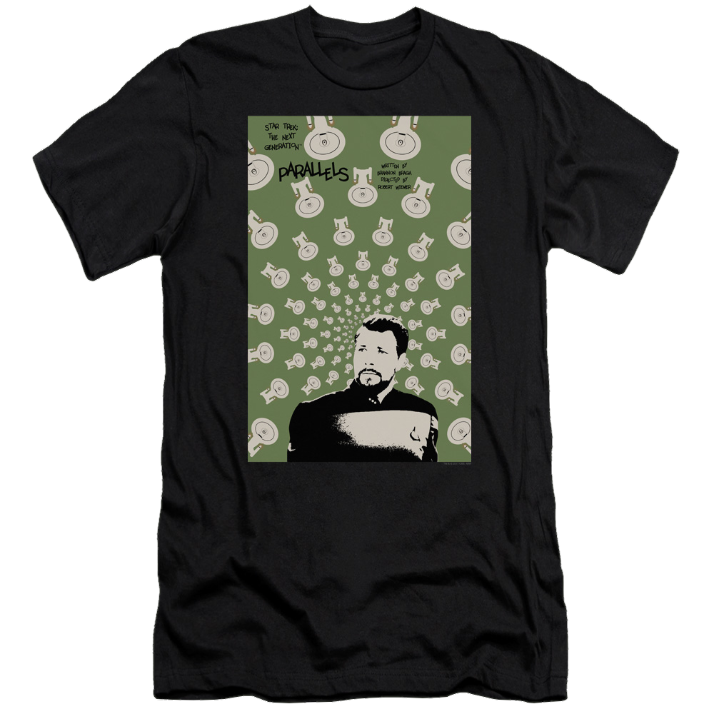 Star Trek The Next Generation Tng Season 7 Episode 11 - Men's Premium Slim Fit T-Shirt Men's Premium Slim Fit T-Shirt Star Trek