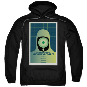 Black pullover hoodie with Star Trek The Next Generation Tng Season 7 Episode 13 graphic