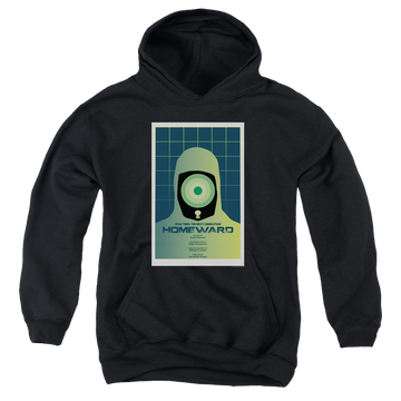 Black youth hoodie for ages 8 to 12 with Star Trek The Next Generation Tng Season 7 Episode 13 graphic