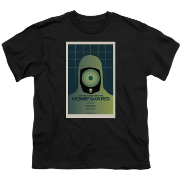 Black youth t-shirt for ages 8 to 12 with Star Trek The Next Generation Tng Season 7 Episode 13 graphic