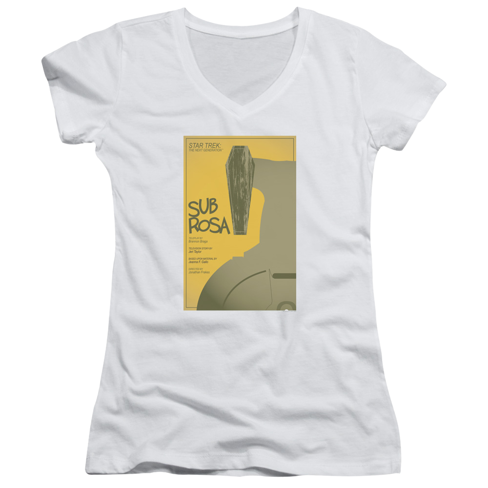 Star Trek The Next Generation Tng Season 7 Episode 14 - Juniors V-Neck T-Shirt Juniors V-Neck T-Shirt Star Trek