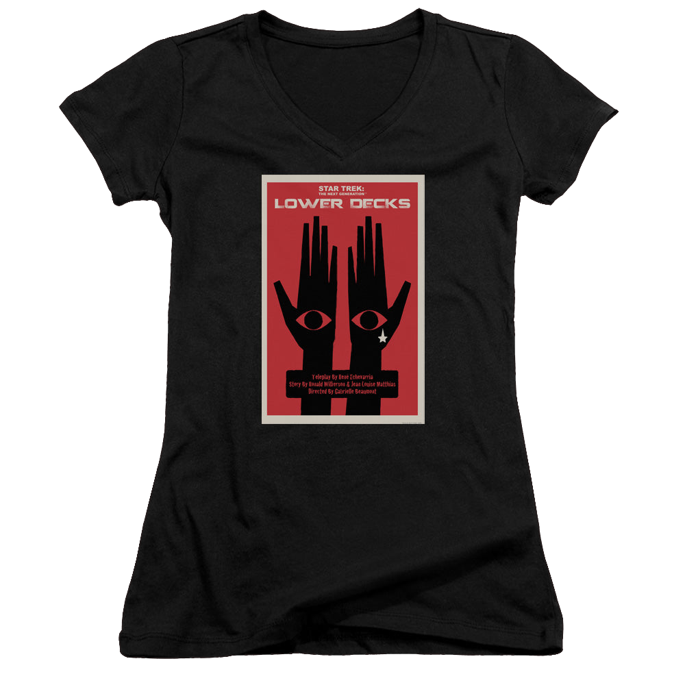 Star Trek The Next Generation Tng Season 7 Episode 15 - Juniors V-Neck T-Shirt Juniors V-Neck T-Shirt Star Trek