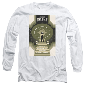 White men's long sleeve t-shirt with Star Trek The Next Generation Tng S7 Ep17 graphic
